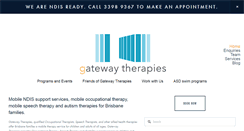 Desktop Screenshot of gatewaytherapies.com.au