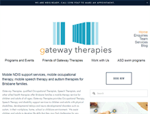 Tablet Screenshot of gatewaytherapies.com.au